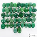 370 Ct/45 Pcs Natural Brazilian Green Emerald Mix Cab Loose Wholesale Gems Lot