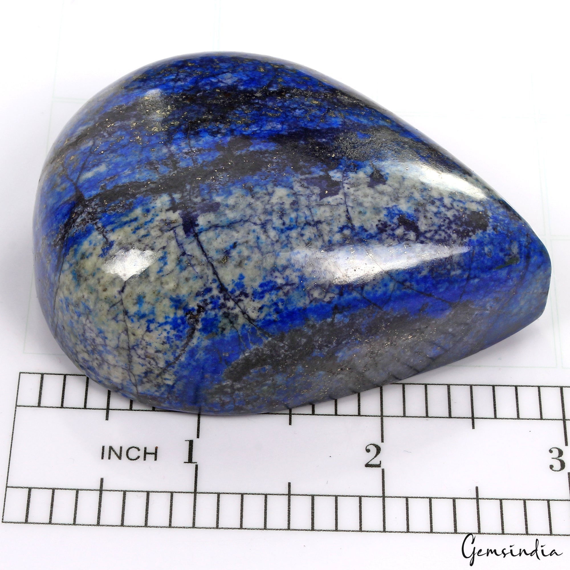 1000 Cts Natural Blue Grey Lapis Lazuli Pear Cabochon Huge Size Loose Gemstone