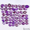 Certified 365 Ct/56 Pcs Natural Amethyst Oval Cut Lot Good Luster Loose Gemstone