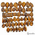 2000Cts/56 Pcs Natural Untreated Yellow Tiger Eye Mixed Cab Wholesale Loose Gems