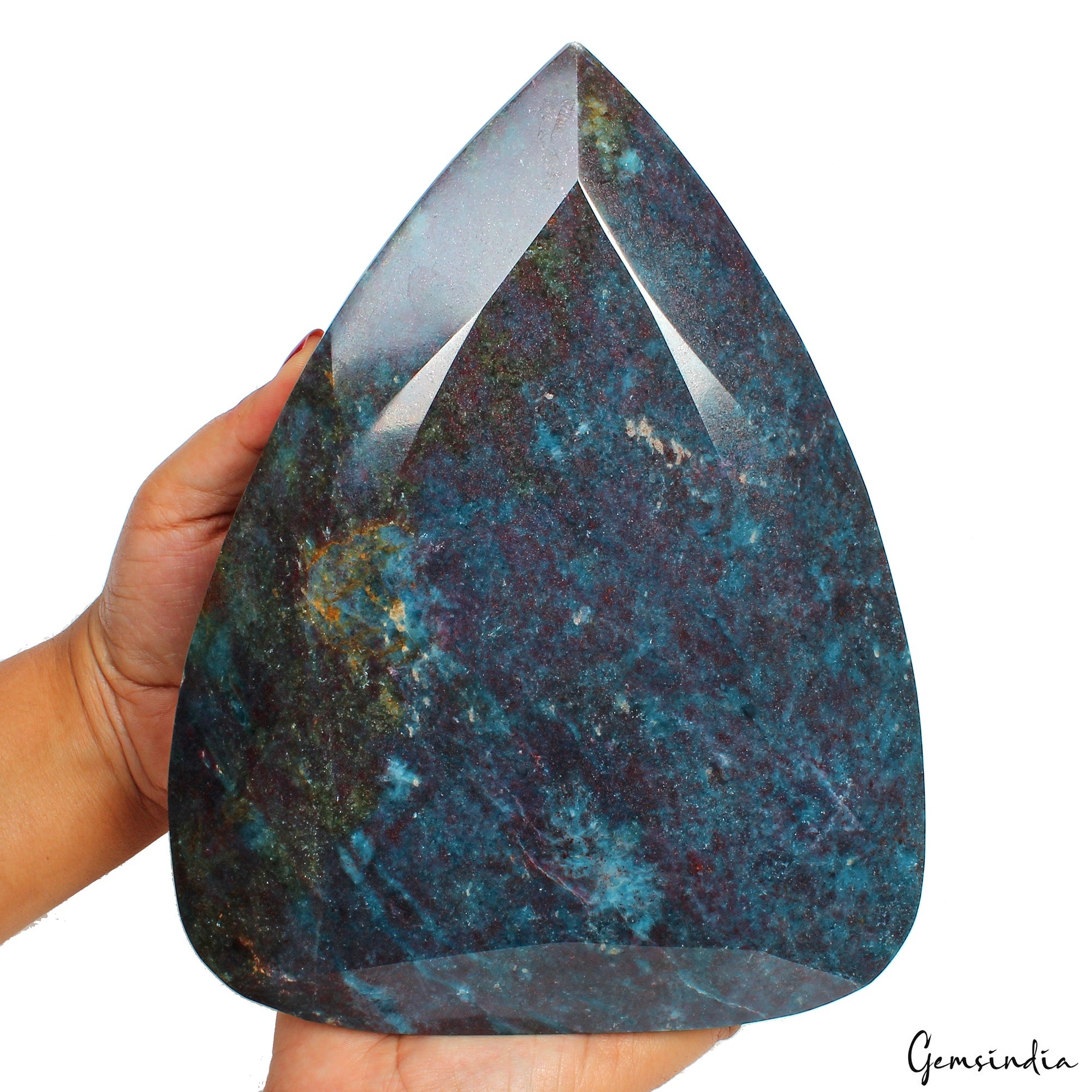 5.4 Kg Natural Ruby Kyanite Pear Cut Huge Rare Untreated Earth Mined Gemstone NM