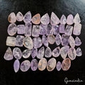 570 Ct/46Pcs Natural Untreated Purple Amethyst/Ametrine Druzy Mix Cut Loose Gems