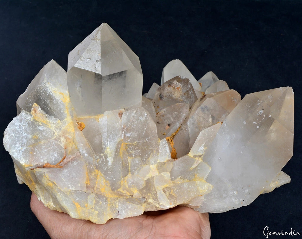 Quartz Crystal Cluster, Untreated — 8.5x7.5x6.5 Inch, 4.23 Kg (21175 Ct)