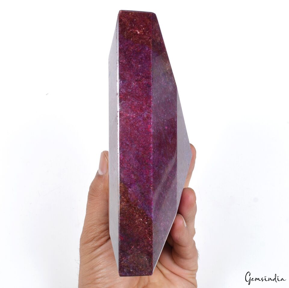 2.59 Kilo Natural Ruby Top Grade Madagascar Octagon Cut Large Size Gemstone