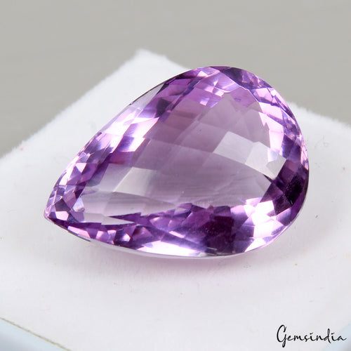 Amethyst Loose Gemstone, Untreated — 22x16x12mm, 25.40 Ct