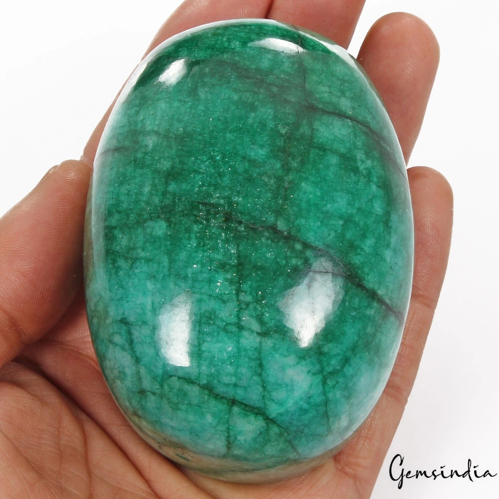 Emerald Cabochon — 84 x 60 x 48mm, 2150 Ct, Brazil