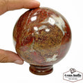 Red Jasper Sphere, Untreated — 3.5" in diameter, 4300 Ct, Madagascar