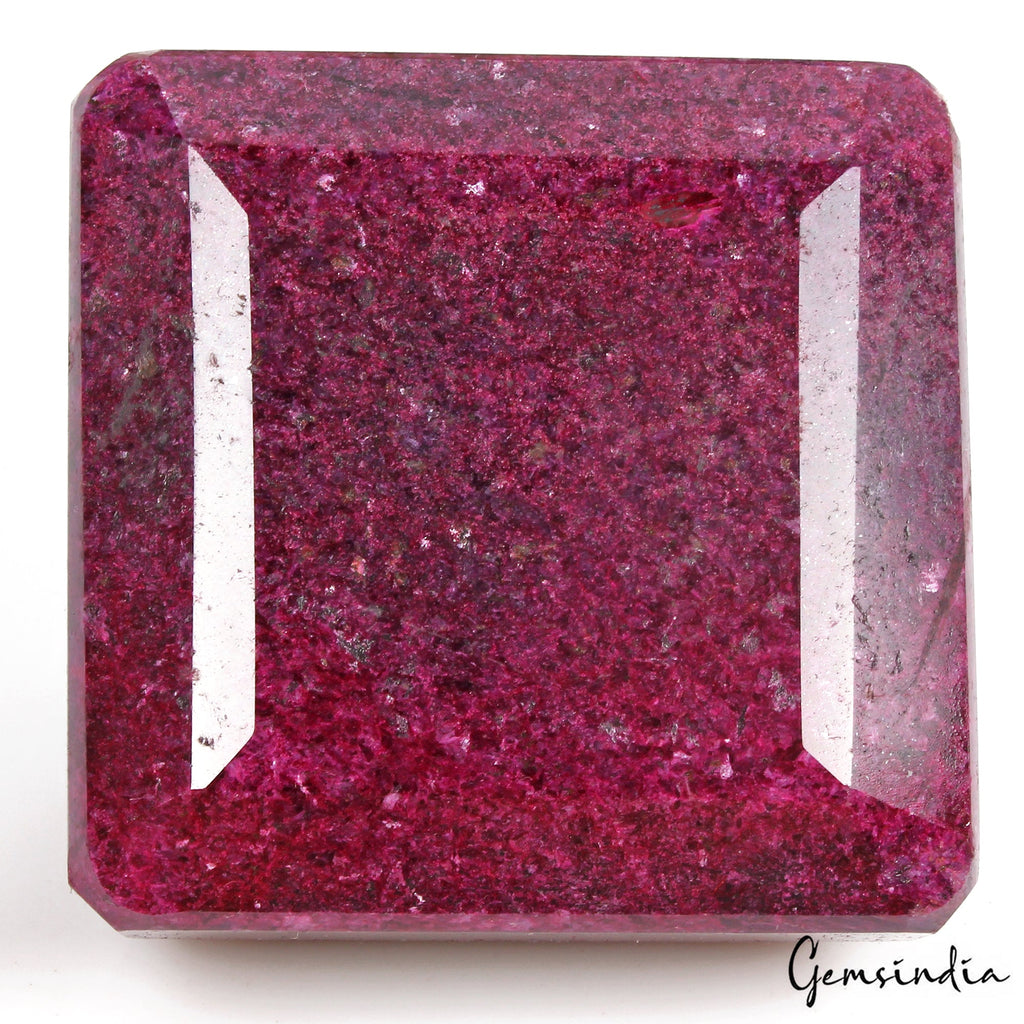 Certified 2200 Cts Natural Dark Red Ruby Octagon Cut Huge Loose Museum Sizum Siz