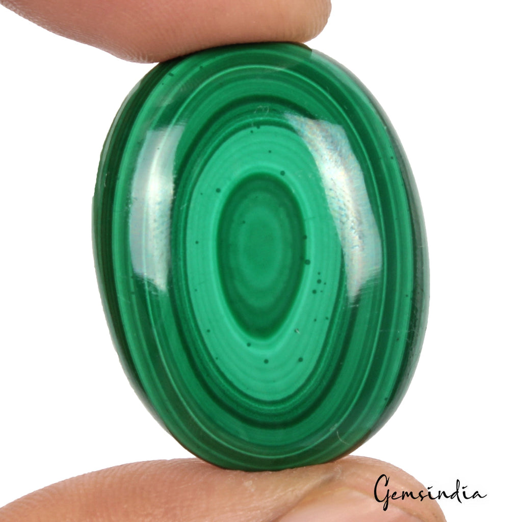71.80Ct Natural Untreated Green Malachite Evil Eye Oval Cab Rare Gem For Pendant