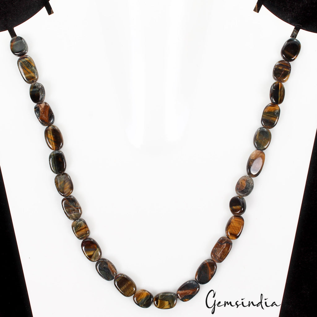 1160 Cts/12 Pcs/13"Each Natural Untreated Tiger Eye Oval Cab Bead Strands