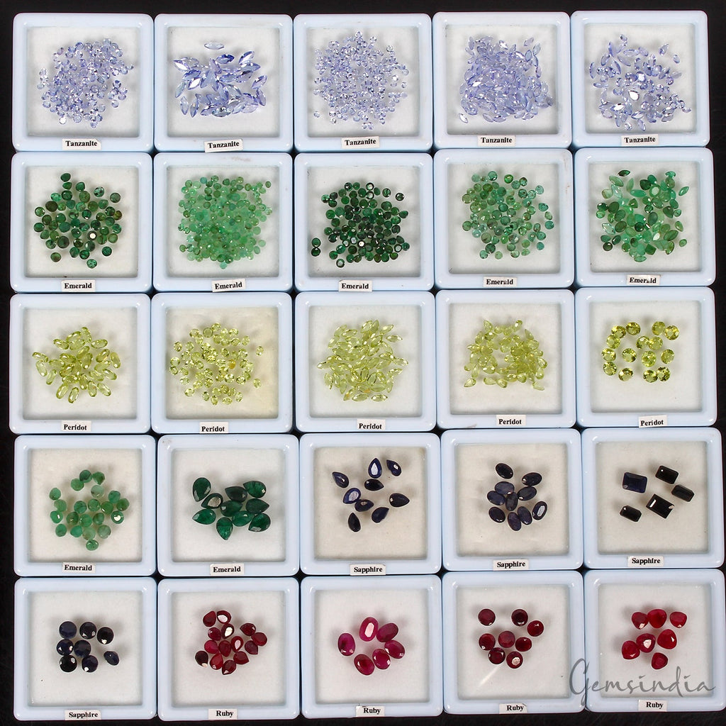1038 Pcs Estate Genuine Semi Precious Loose Mix Cut Multi Gems 25 Lot Collection