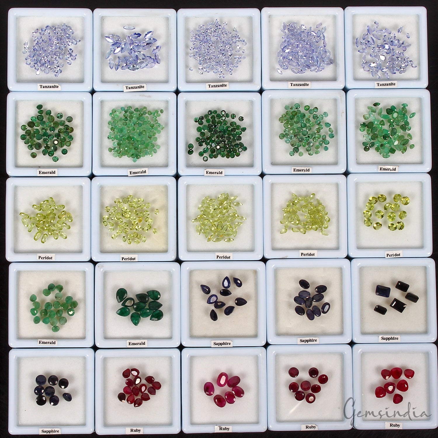1038 Pcs Estate Genuine Semi Precious Loose Mix Cut Multi Gems 25 Lot Collection