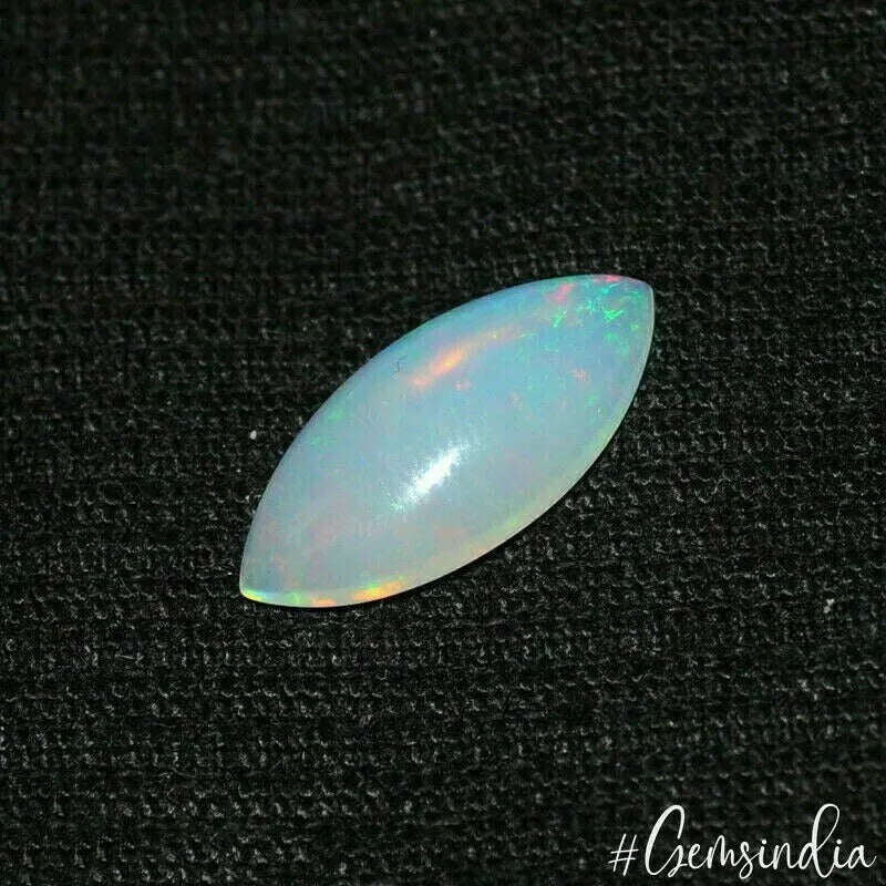 2.50 Ct Natural Untreated Rainbow Shine Ethiopian Opal Marquise Cab Loose Gems