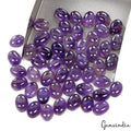 50 Pcs Natural Purple Amethyst 15mm-28mm Oval Cabochon Untreated Loose Gemstones