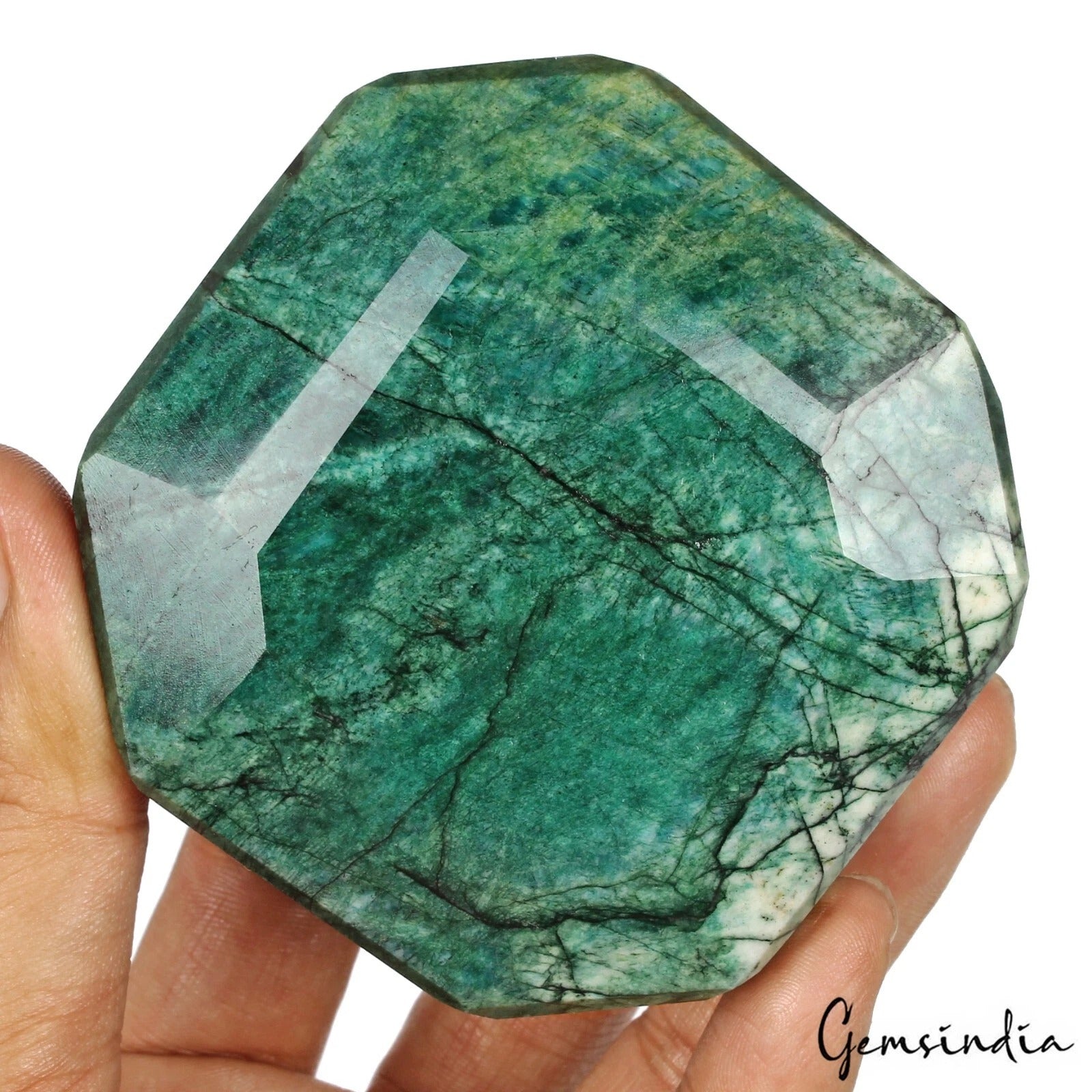 3440 Cts Natural Green Brazilian Emerald Octagon Cut Earth Mined Loose Huge Gem