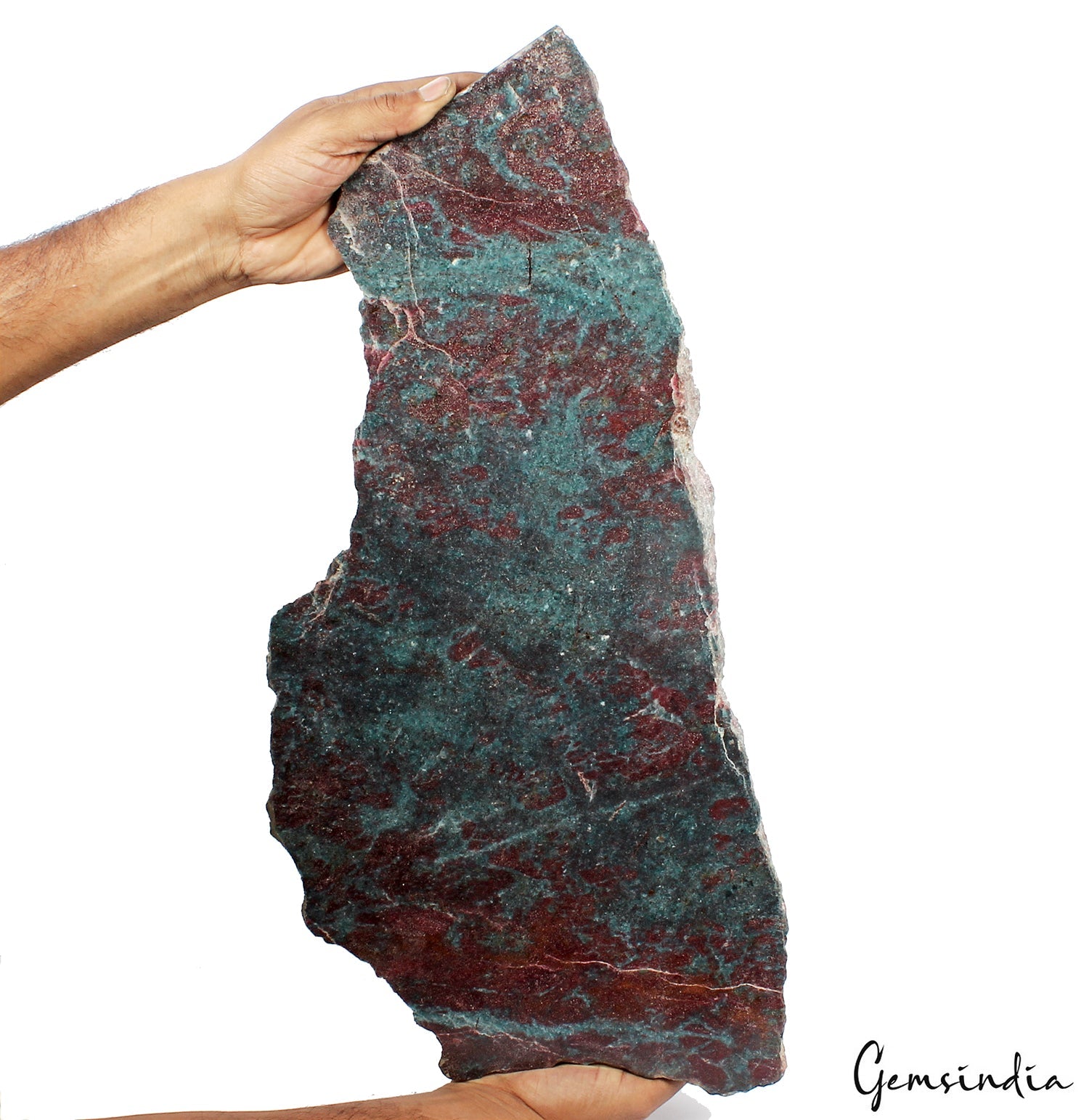 6.4kilo Ruby Kyanite Rough Slab Uncut Untreated Crystal Display Specimen w/Stand