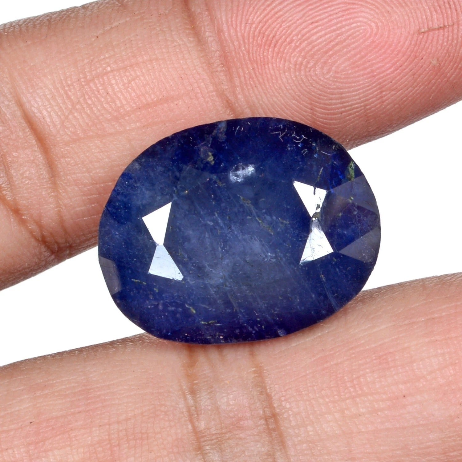 Ceylon Sapphire Loose Gemstone, Heated, Blue — 22x18x11 mm, 47.30 Ct, Sri Lanka