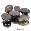 400 Cts/6 Pcs Natural Untreated Black Sapphire Oval Cab Loose Gems Wholesale Lo