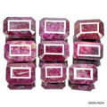 2600 Ct/9 Natural African Pink Red Ruby Octagon Cut Loose Wholesale Gemstone Lot