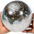 8.6 Kilo Natural Dendrite Moss Agate Sphere Crystal Healing Mineral Huge Sphere