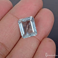 Aquamarine Loose Gemstone, Untreated, Blue — 12x10x5 mm, 5.50 Ct, Brazil