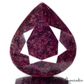 2550 Cts Natural African Dark Red Ruby Pear Faceted Earth Mined Huge Loose Gem