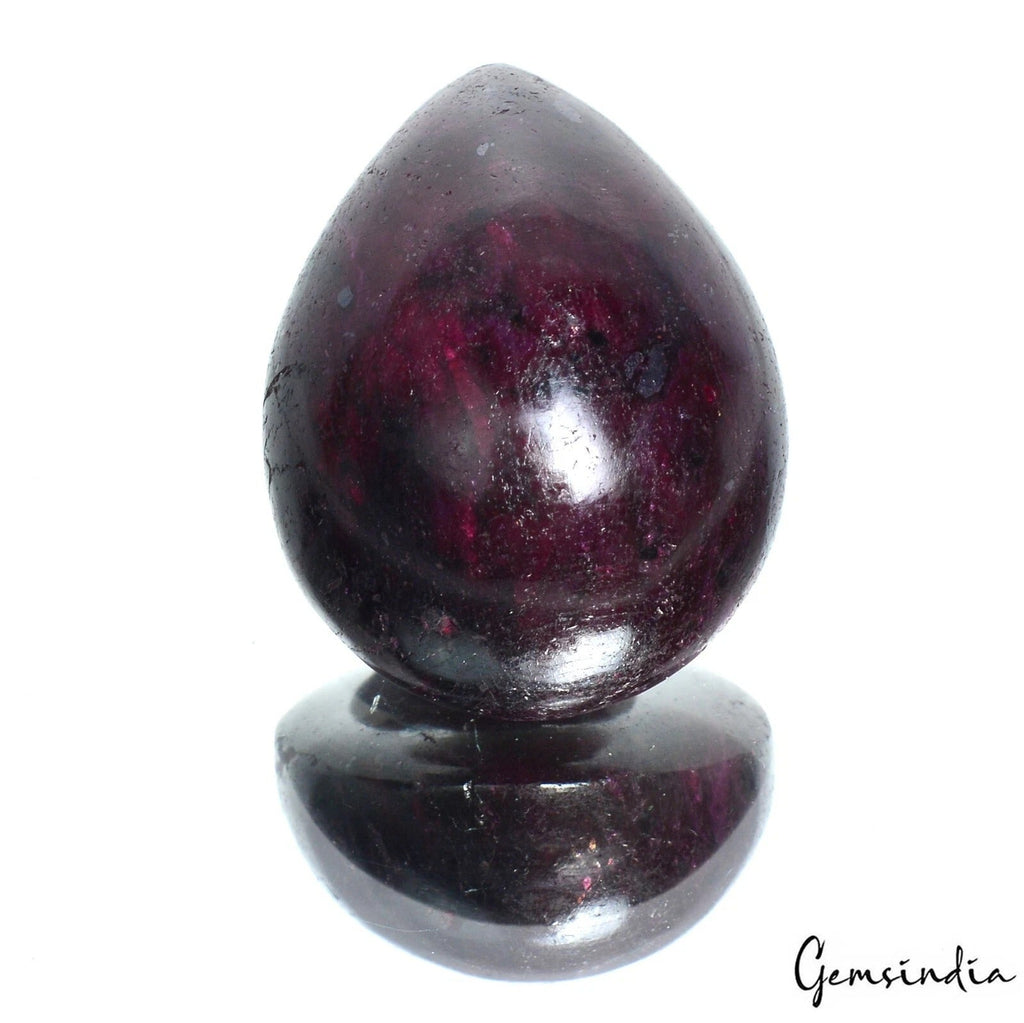 Natural Ruby Pear Cab 250.90 Ct Pendant Size Certified Gems For Making Jewelry