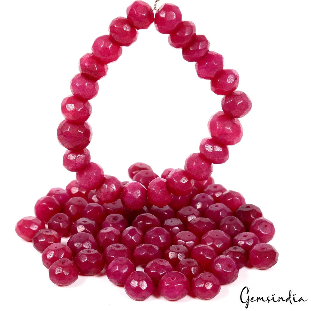 1000Ct Earth Mined Genuine Round Cut Red Quartz Loose Beads For DIY Jewelry 80Pc
