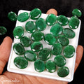 Certified Natural Green Emerald 520 Cts AAA+ Oval Cut Loose Gemstones lot~30 Pcs