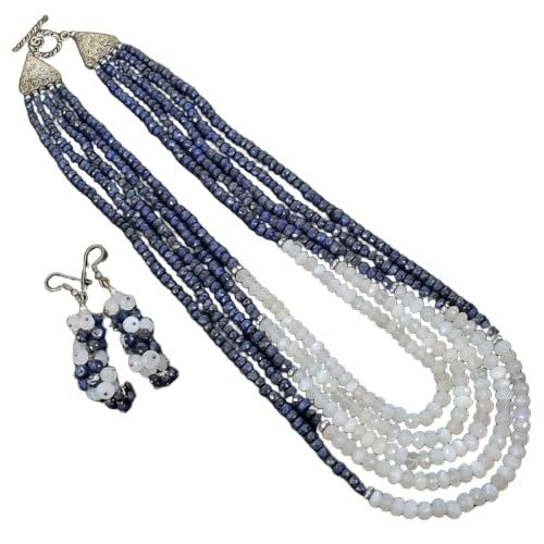 Sapphire Necklace, Untreated, Blue — 4mm to 8mm, 1053.80 Ct