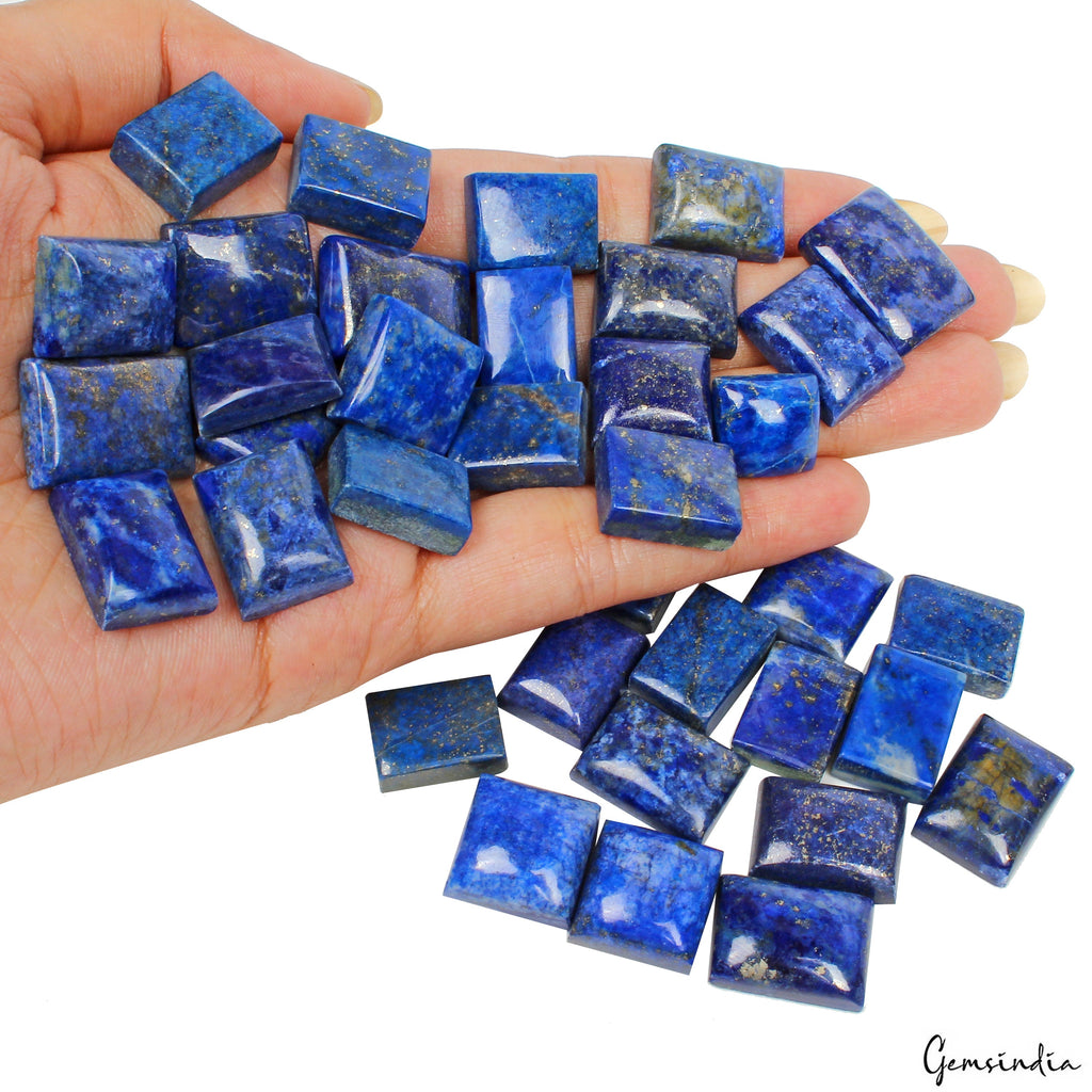 600 Cts Natural Blue Lapis Lazuli Loose Cabochon 13mm-21mm Gemstones for Jewelry