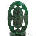 Certified 690 Ct Natural Brazilian Bottle Green Emerald Oval Cut Earth Mined Gem