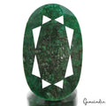 Emerald Loose Gemstone, Color Enhanced, Green — 78 x 48 x 20mm, 690 Ct, Brazil