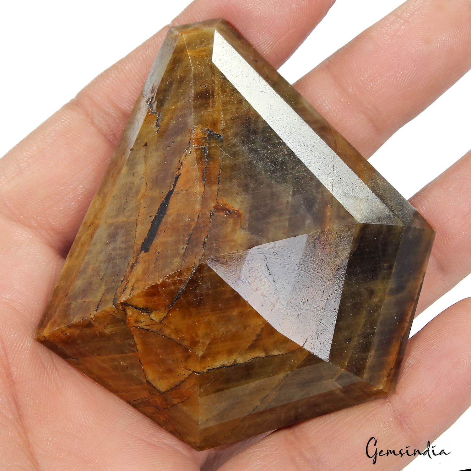 Sapphire Loose Gemstone, Untreated, Brown — 72 x 69x 27mm, 890 Ct, Madagascar