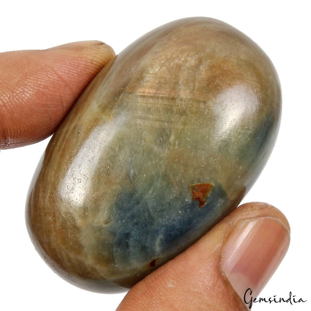 350 Cts Natural Untreated Brown Blue Sapphire Oval Cab Earth Mined Loose Gem