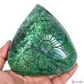 Brazilian Emerald Carving, Color Enhanced — 122x118x39 mm, 3960 Ct, Brazil