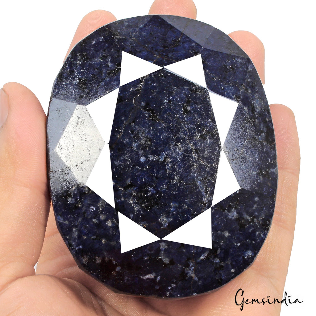2600 Ct Natural Blue Sapphire Oval Faceted Rare Huge Museum Size Loose Gemstone