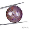 Untreated Star Ruby Purple Hue Natural 62.80 Ct Oval Cab Loose Jewelry Gemstone
