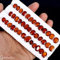 144 Ct Natural Hessonite Garnet From Sri Lanka 9-14mm Loose Top Quality Gemstone