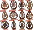 3170 Ct/12Pcs Natural Untreated Golden Brown Sapphire Mix Cut Wholesale Gems Lot