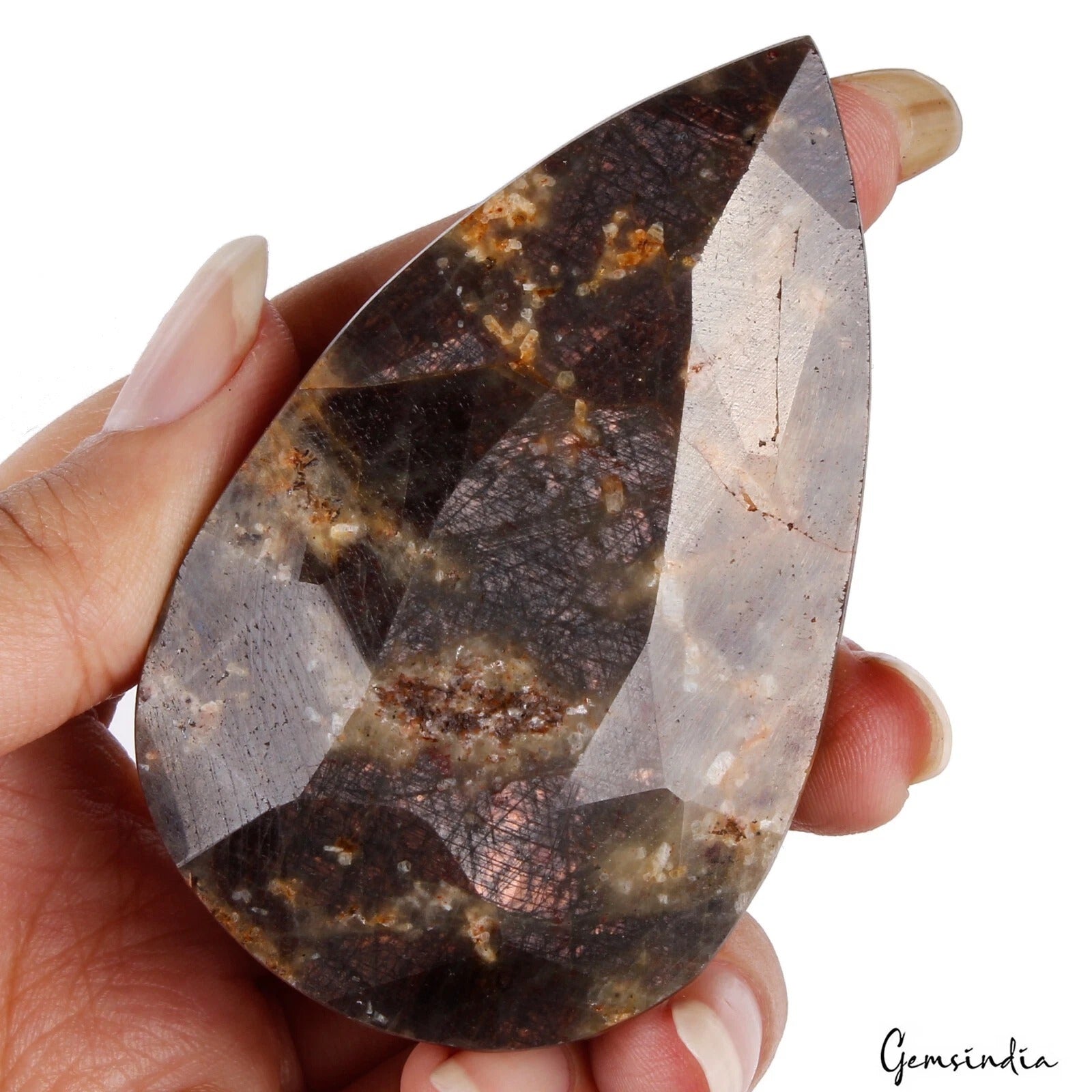 840 Ct Natural Black Brown Sapphire Untreated Certified Huge Loose Gemstone