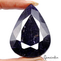 750 Ct Natural African Dark Blue Sapphire Pear Faceted Cut Earth Mined Loose Gem