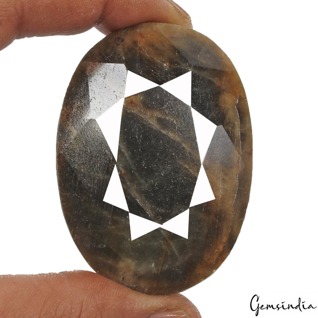 Certified 800 Cts Natural Untreated Black Brown Sapphire Oval Cut Loose Huge Gem