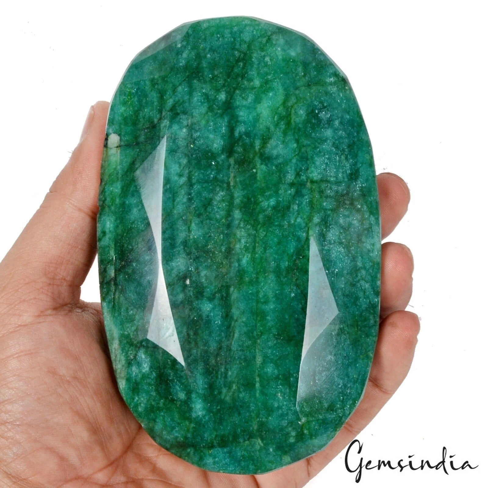 igl&i Certified 3970Ct Natural Brazilian Green Emerald Huge Oval Museum Size Gem