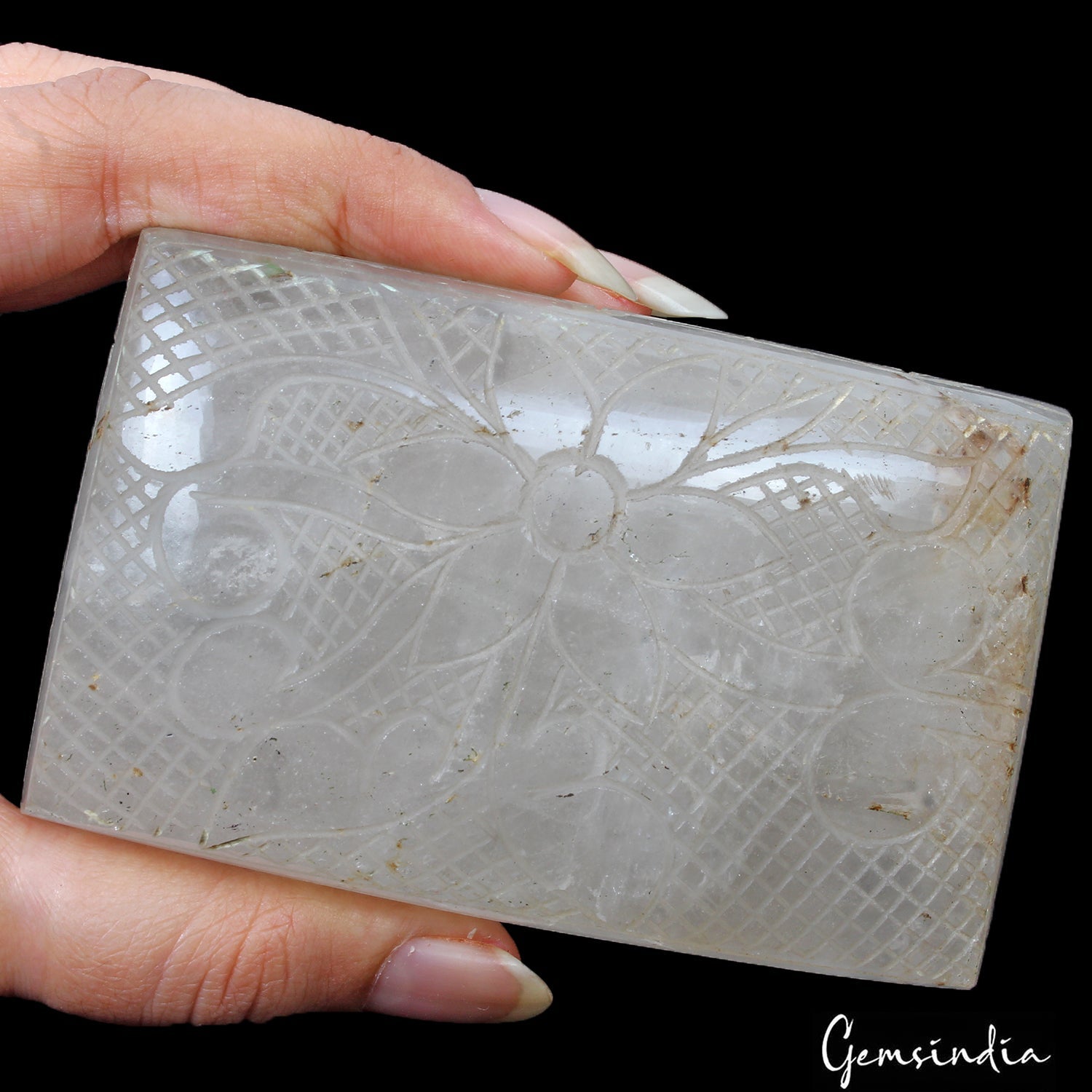 2340 Cts Natural Untreated White Quartz Baguette Cut Hand Carved Huge Loose Gem