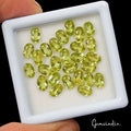 27 Pcs Natural Peridot 6x4mm Oval Cut Loose Untreated Gemstones Wholesale Lot