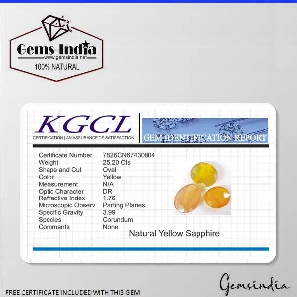 Yellow Sapphire Lot, Loose Gemstone, Oval Cut, Untreated — 3 Pieces, 11mm to 14mm, 25.20 Ct, Sri Lanka