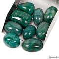 1240 Cts/9 Pcs Natural Brazilian Dark Green Emerald Mix Cab Loose Wholesale Gems
