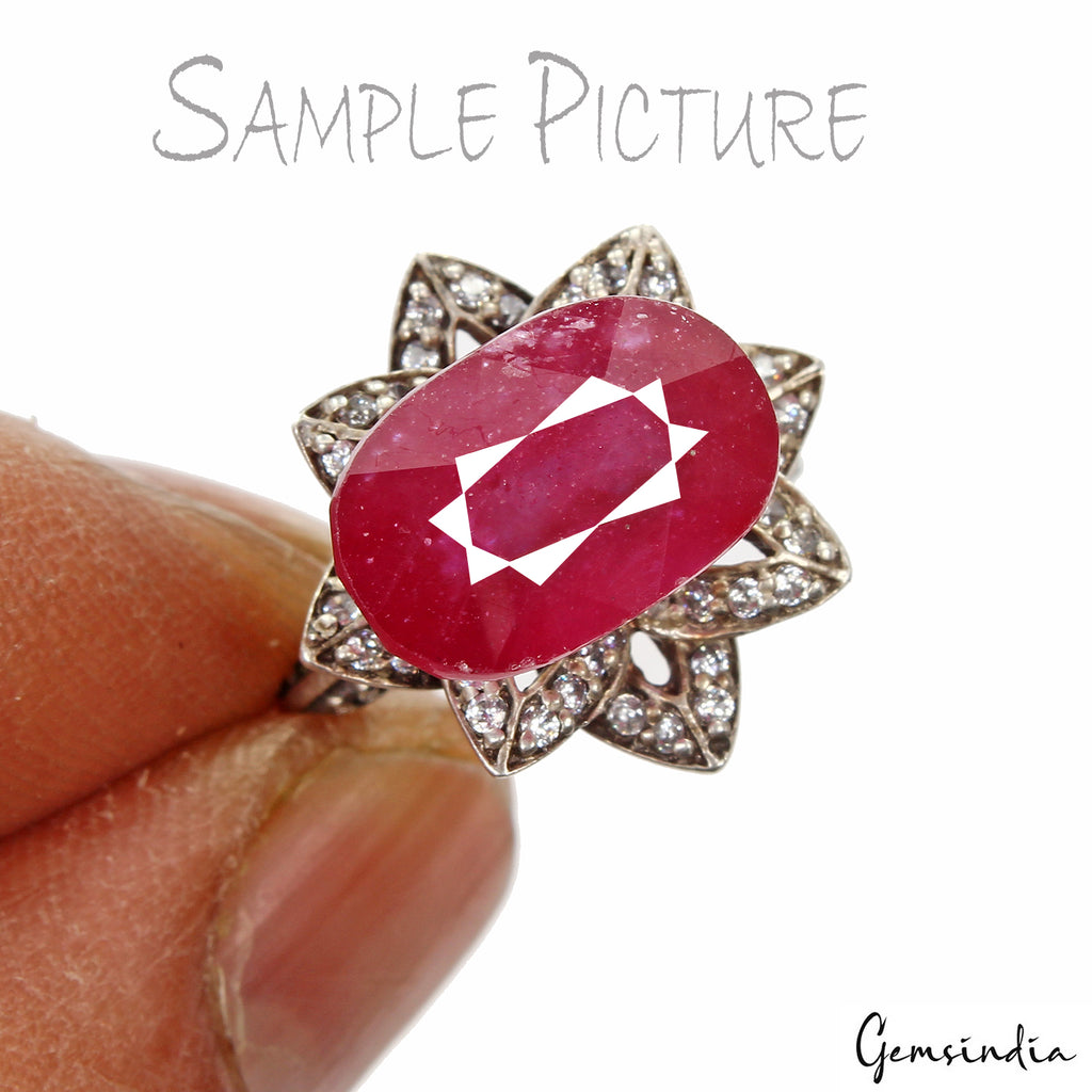 Ruby Loose Gemstone, Oval Cut, Heated — 14x9x8 mm, 11.60 Ct, Mozambique