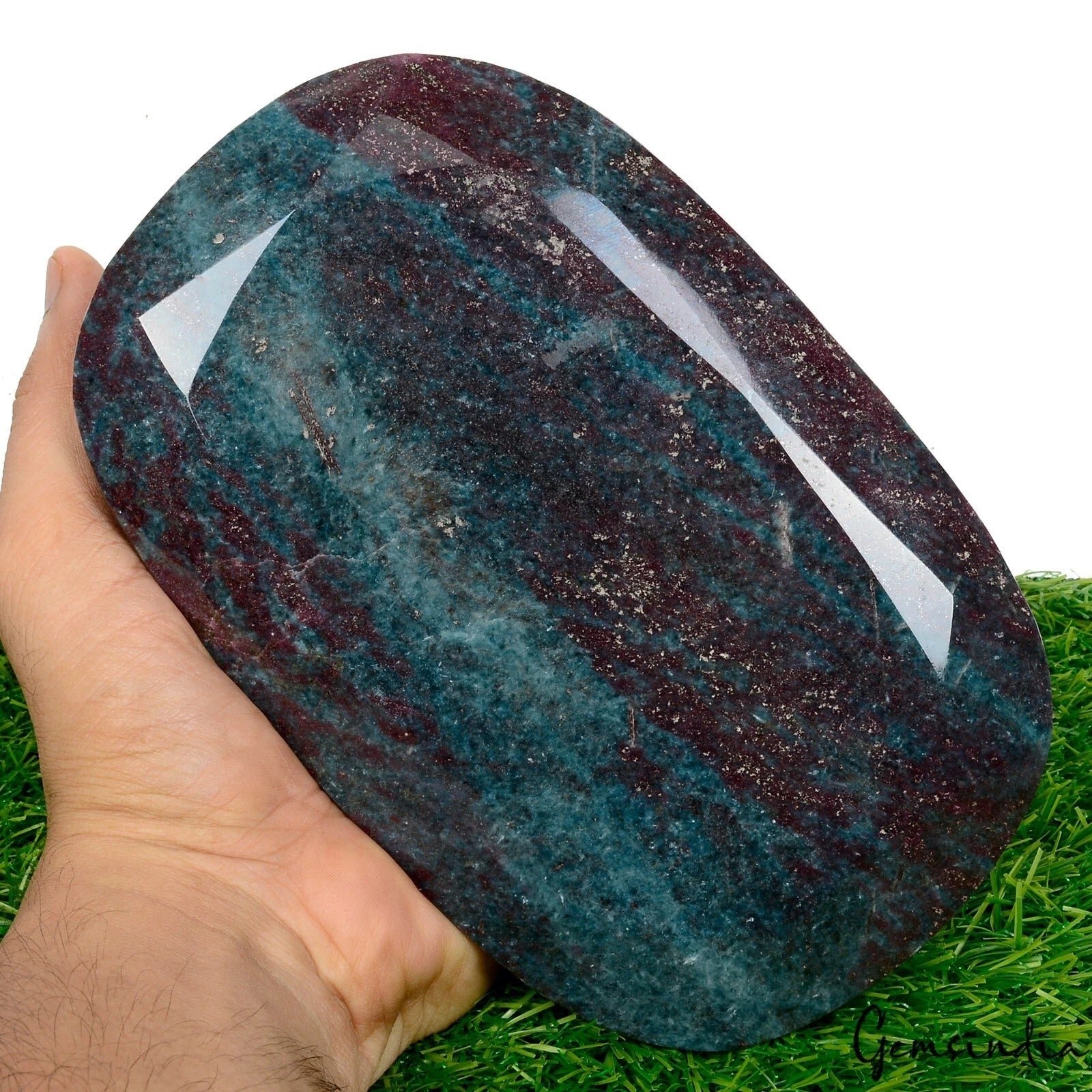 2.8 Kilo Untreated & Natural HUGE Ruby Kyanite Earth-Mined Oval Cut Gemstone